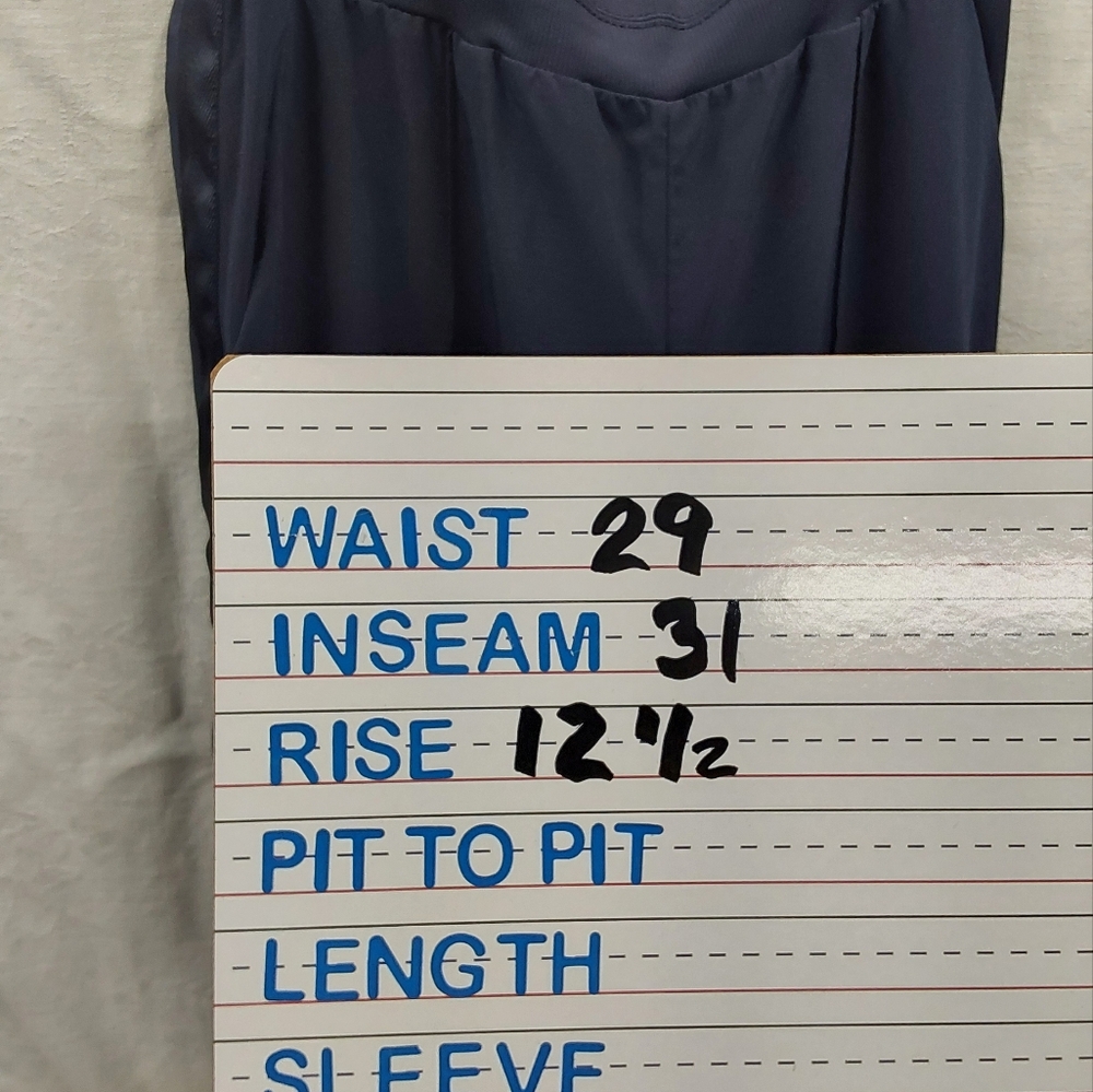 Athleta Womens Nolita Blue Wide Leg Pant With Elastic Waist And Zip Back Pockets - Picture 11 of 11
